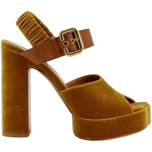 Chloé, Dames, Schoenen, Bruin, Maat: 40 EU