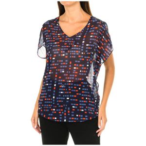 Armani Jeans, Dames, Blouses & Shirts, Blauw, Maat: S Poliester,