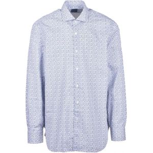 Barba Napoli, Heren, Overhemden, Blauw, Maat: 3XL Katoen,
