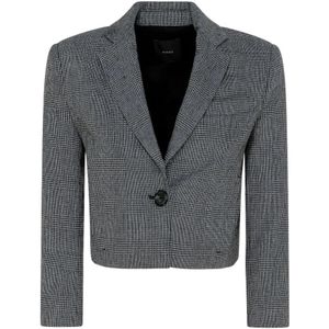 Pinko, Dames, Jassen, Grijs, Maat: L Wol,