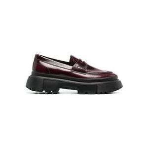 Hogan Klassieke Instapper Schoen , Red , Dames , Maat: 37 1/2 EU