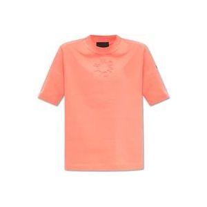 Moncler Katoenen T-shirt , Pink , Dames , Maat: XS