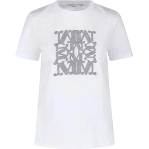 Max Mara, Dames, Tops, Wit, Maat: S Katoen,