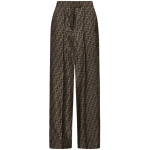 Fendi Stijlvolle Broek , Brown , Dames , Maat: XS