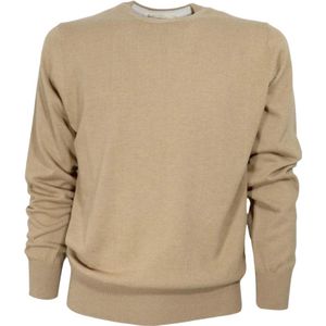 Cashmere Company, Heren, Truien, Beige, Maat: L Zijde,