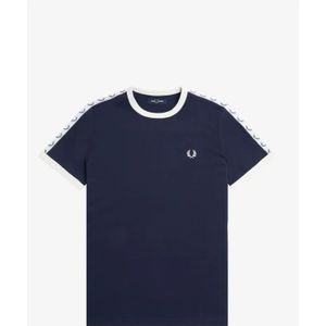 Fred Perry, Heren, Tops, Blauw, Maat: L Katoen,