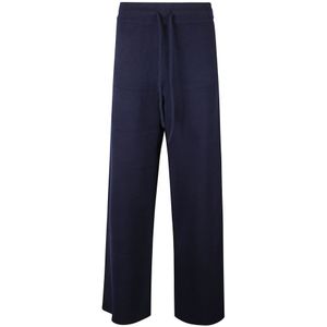 MC2 Saint Barth, Dames, Broeken, Blauw, Maat: M Wol,