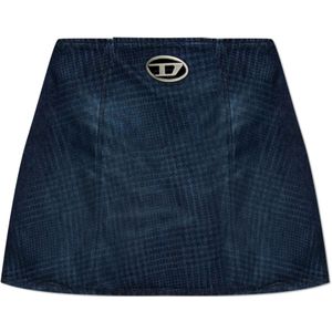 Diesel, Dames, Rokken, Blauw, Maat: W23 Katoen,