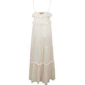 Chloé, Dames, Jurken, Wit, Maat: S Zijde,