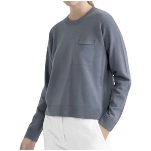 Peserico, Dames, Truien, Grijs, Maat: S Zijde,
