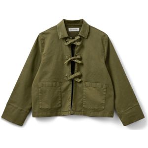 Sofie Schnoor - Nita - Spijkerjack - Khaki Groen - 98% Katoen