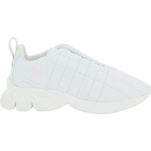 Burberry Gewatteerde leren sneakers , White , Heren , Maat: 41 EU