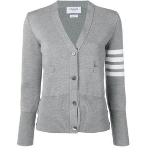 Thom Browne, Dames, Truien, Grijs, Maat: XS