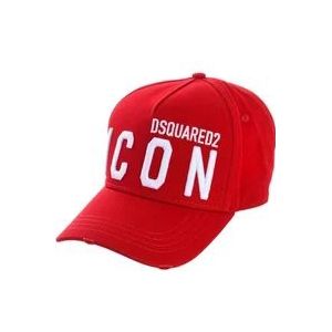 Dsquared2 Caps , Red , Heren , Maat: ONE Size