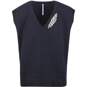 Liviana Conti, Dames, Truien, Blauw, Maat: M Kasjmier,