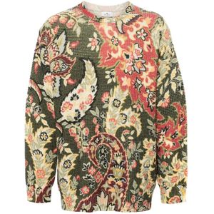 Etro, Heren, Truien, Veelkleurig, Maat: L Kasjmier,