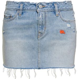 Erl, Dames, Rokken, Blauw, Maat: W26 Denim,