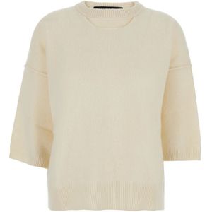 Federica Tosi, Dames, Truien, Wit, Maat: 2XS Wol,