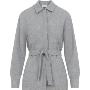 Peserico, Dames, Blouses & Shirts, Groen, Maat: S Wol,