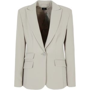Armani Exchange, Dames, Jassen, Beige, Maat: XS Katoen,