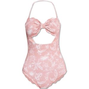 Marysia, Dames, Badkleding, Roze, Maat: L Tweed,