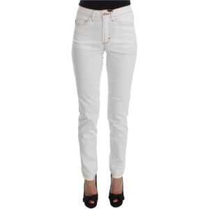 Roberto Cavalli, Dames, Jeans, Wit, Maat: W26 Katoen,