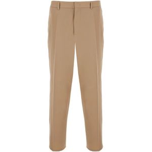Jil Sander, Heren, Broeken, Beige, Maat: L Wol,
