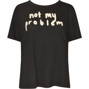 R13, Dames, Tops, Zwart, Maat: S