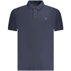 Timberland, Heren, Tops, Blauw, Maat: M Katoen,