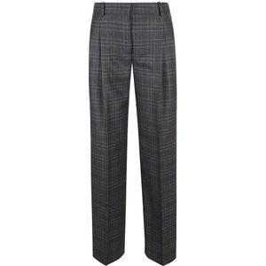 QL2 Quelledue, Dames, Broeken, Grijs, Maat: M Wol,