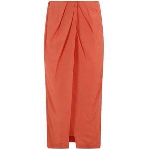 Tela, Dames, Rokken, Oranje, Maat: 2XS