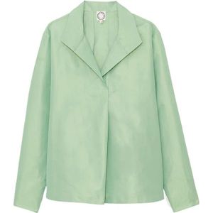 Ines de la Fressange Paris, Dames, Blouses & Shirts, Groen, Maat: XS Poliester,