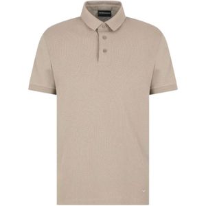 Emporio Armani, Heren, Tops, Beige, Maat: L Jersey,