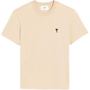 Ami Paris, Heren, Tops, Beige, Maat: 2XL