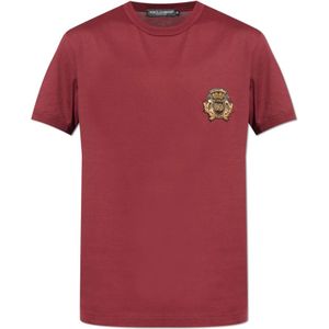 Dolce & Gabbana, Heren, Tops, Rood, Maat: S Katoen,