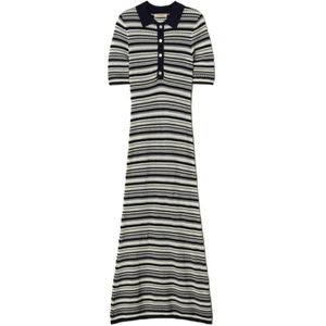 Twinset, Dames, Jurken, Blauw, Maat: XS Viscose,