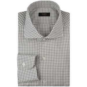 Barba, Heren, Overhemden, Grijs, Maat: 4XL Katoen,