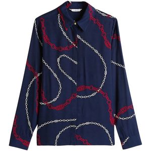 Tommy Hilfiger, Dames, Blouses & Shirts, Veelkleurig, Maat: 2XS Viscose,