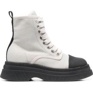 Ganni, Dames, Schoenen, Beige, Maat: 41 EU Poliester,