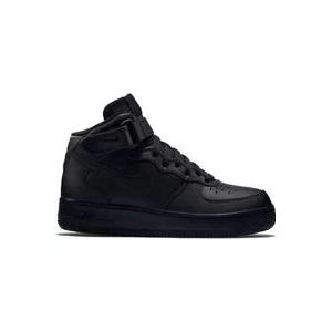 Nike Leren Sneakers voor Dames , Black , Dames , Maat: 35 1/2 EU
