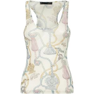 Philipp Plein, Dames, Tops, Veelkleurig, Maat: XL Tulle,