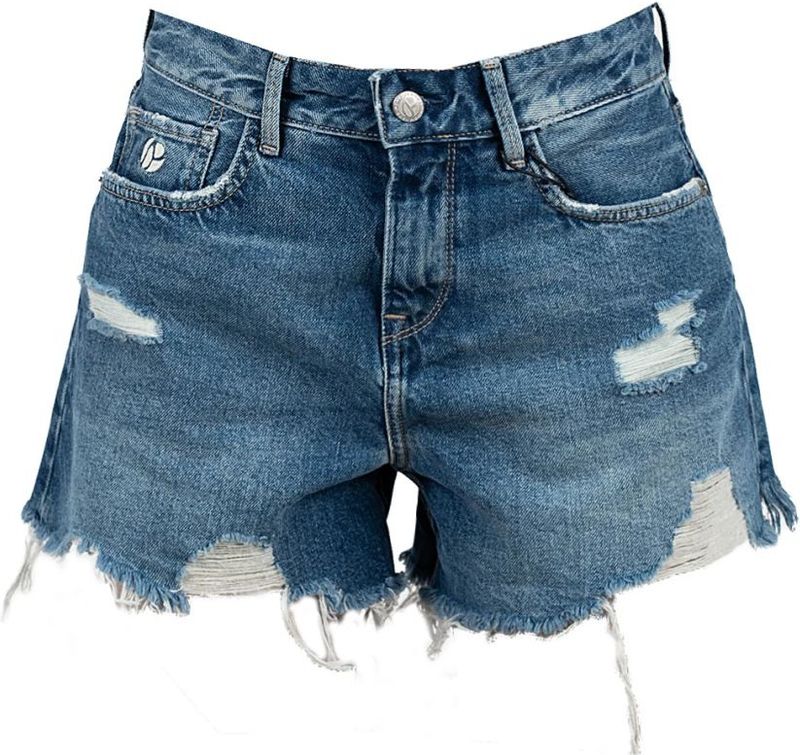 Pepe Jeans - Korte Broeken - Blauw - Dames - Katoen