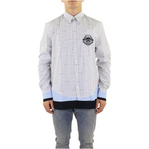 Givenchy, Heren, Overhemden, Grijs, Maat: L Katoen,