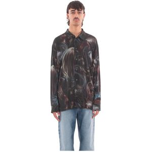 Magliano, Heren, Overhemden, Bruin, Maat: S