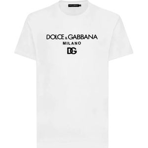 Dolce & Gabbana, Heren, Tops, Wit, Maat: M Katoen,
