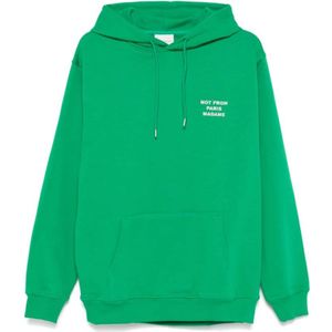 Drole de Monsieur, Heren, Sweatshirts & Hoodies, Groen, Maat: M Katoen,