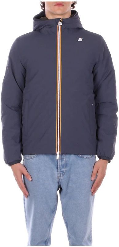 K-Way, Heren, Jassen, Blauw, Maat: L Leer,