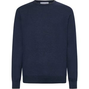 D4.0, Heren, Truien, Blauw, Maat: M Wol,