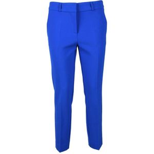 Simona Corsellini, Dames, Broeken, Blauw, Maat: XS Katoen,