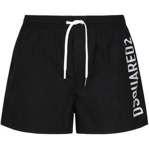 Dsquared2, Heren, Badkleding, Zwart, Maat: L Polyamide,